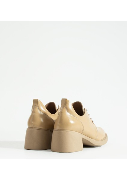 Kadın Bağcıklı Yüksak Taban Topuklu Ayakkabı Diva - Bej fiyatları