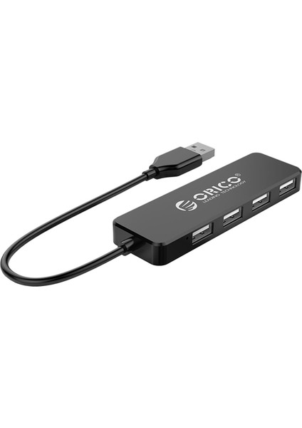 Usb-A Hub 4 Ports USB 2.0 Siyah