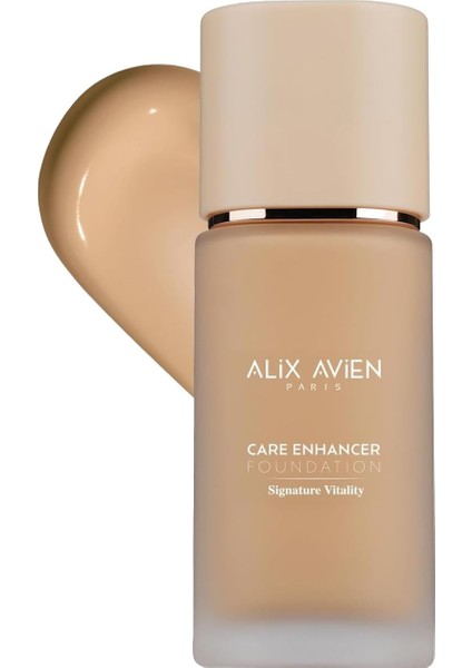 Alix Avien Kırışıklık Karşıtı Nemlendirici SPF30 Parlak Bitişli Fondöten Care Enhancer 810 Desert Sand modelleri