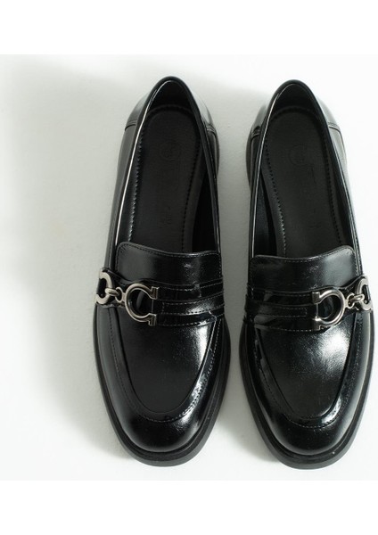 Kadın Toka Detaylı Günlük Loafer Teya - Siyah indirimleri
