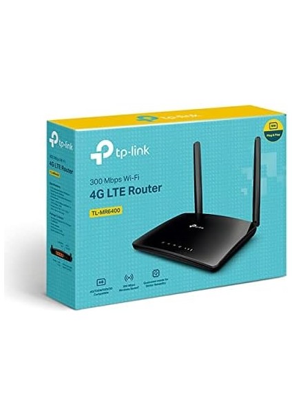 TL-MR6400, N300 Mbps Kablosuz 4g Lte Router, 4g/3g Sım Yuvası, Yapılandırma Gerektirmez, Konuk Ağı ve Ebeveyn Kontrolü Desteği modelleri