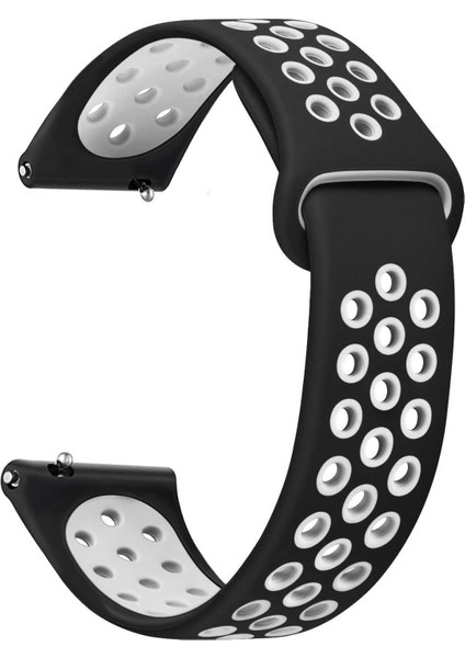 Gt 3 Pro 46MM Titanyum Gently Band Kordon Siyah Beyaz