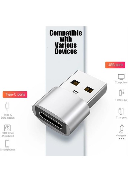 Usb-C USB 3.1 Type C Dişi - USB 3.0 Erkek Konnektör Çevirici Dönüştürücü Usb3.1, USB Type-C, Data Şarj Adaptörü, Tak Çalıştır, Cep Telefonları, Tabletler, Dizüstü Bilgisayarlarla Uyumlu fiyatları