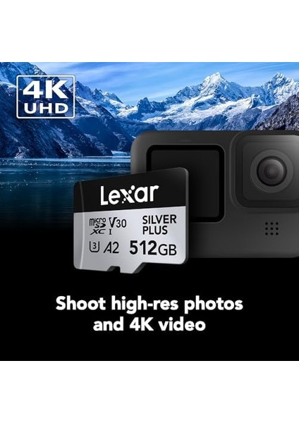 512 GB Profesyonel Silver Plus Microsdxc Hafıza Kartı W/sd Adaptör, Uhs-I, C10, U3, V30, Full-Hd ve 4K Video, 205/150 Mb/s'ye Kadar Okuma/yazma, Videografçılar, Oyuncular (LMSSIPL512G-BNANU) modelleri