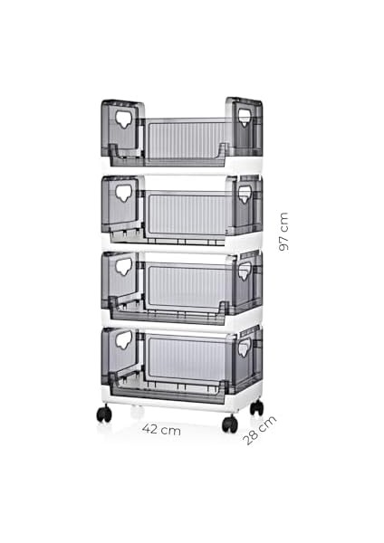 4 Katlı Portatif Organizer Raf Beyaz, Beyaz modelleri
