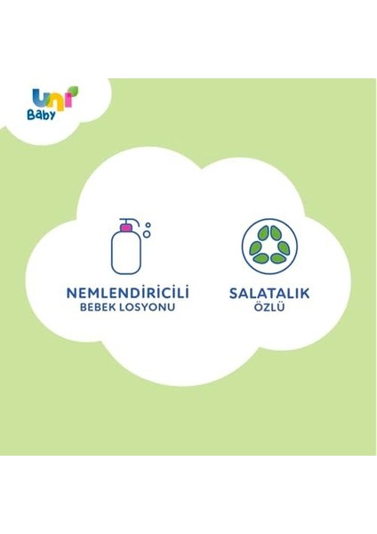 Uni Baby Pure Comfort Bebek Losyonlu ve Salatalık Özlü Islak Mendil 24X90 2160 Yaprak