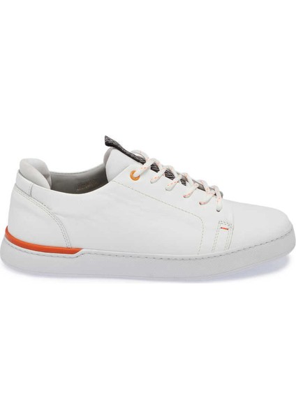 Beyaz Hakiki Nubuk Deri Erkek Sneaker - E24I1AY56823-A26