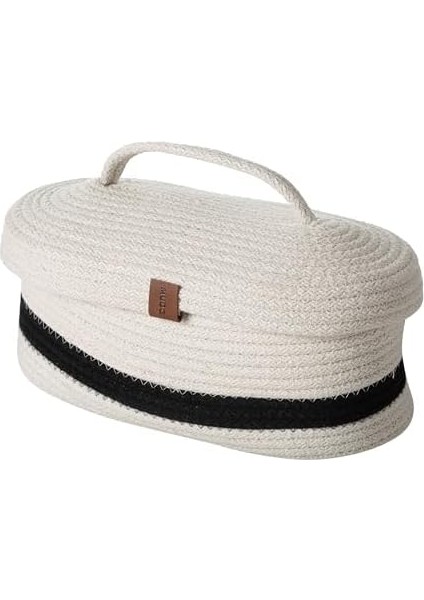 Concept Venus Oval Düzenleyici Sepet Siyah Ekru 30X13X11 fiyatları