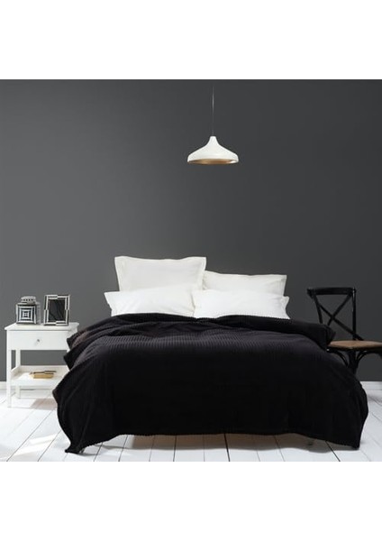 Joena Tek Kişilik Battaniye Siyah (Pp) fiyatları