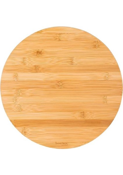 34CM Dönerli Bambu Yuvarlak Pizza ve Sunum Tepsisi, 360 Derece Dönebilen Kahvaltı Sunum, Pizza Sunum ve Börek Sunum Tepsisi modelleri