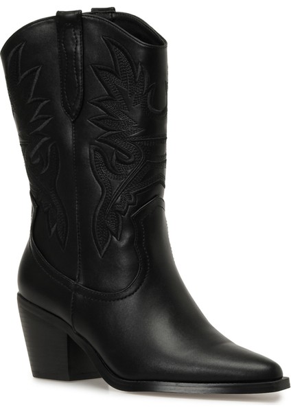 24K-1002 5pr Siyah Kadın Kovboy Bot fiyatları