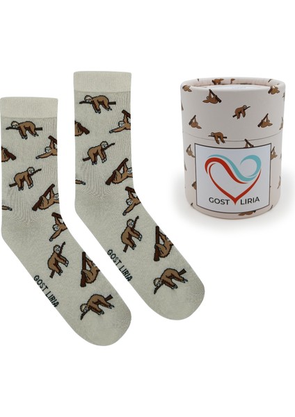 Sloth Socks – Desenli Unisex Soket Çorap
