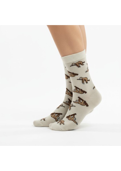 Sloth Socks – Desenli Unisex Soket Çorap fırsatları