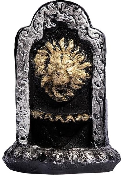 Akışlı Mistik Siyah Aslan Temalı Şelale Tütsülük +2 Konik Tütsü Hediye (Lavanta) Hediyelik/görsel Şölen/ Akışlı/metidasyon/yoga/ofis/ev/spa Dekorasyon