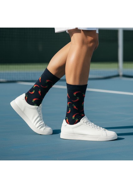 Pepper Socks – Desenli Unisex Soket Çorap