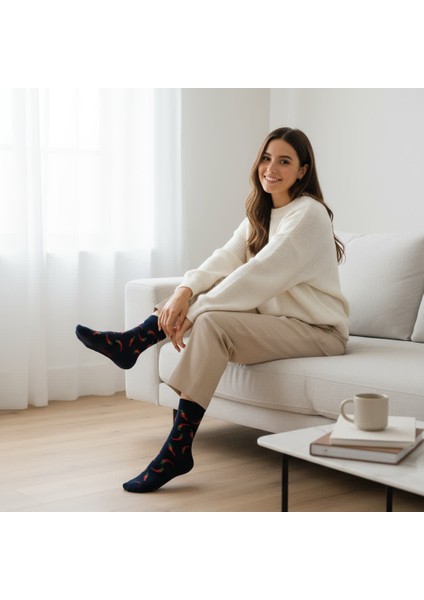 Pepper Socks – Desenli Unisex Soket Çorap