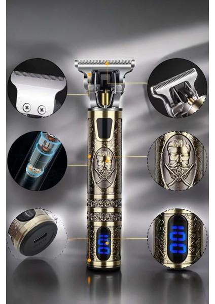 Tıraş Makinesi Çizik Tıraş Paslanmaz Çelik Uzun Ömürlü Şarjlı indirimleri