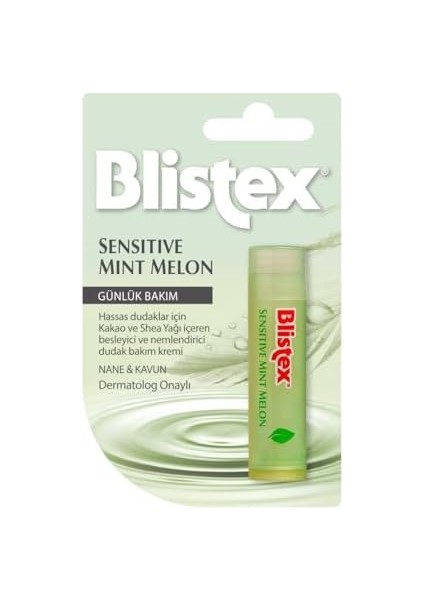 Blistex Sensitive Mint Melon Uzun Süreli Nemlenmeyi Destekleyen Kurtarıcı Dudak Bakım Kremi 4.25 G fiyatları