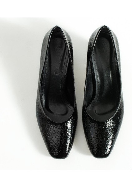 Kadın Günlük Topuklu Ayakkabı Feza - Siyah indirimleri
