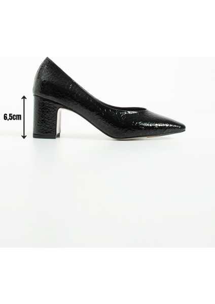 Kadın Günlük Topuklu Ayakkabı Feza - Siyah