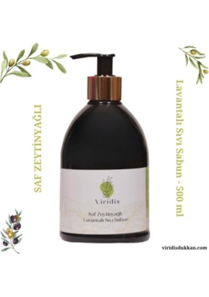 Saf Zeytinyağlı Lavantalı Sıvı Sabun