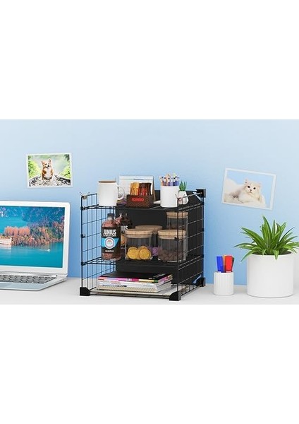 Aparatlı Çelik Duvar Rafı - 3 Katlı modelleri