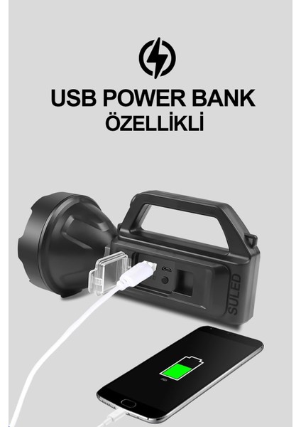 Şarjlı LED El Feneri LED Işık Solar Şarjlı USB Power Bank Özellikli Multi Fonksiyonlu Kamp Lambası fiyatları