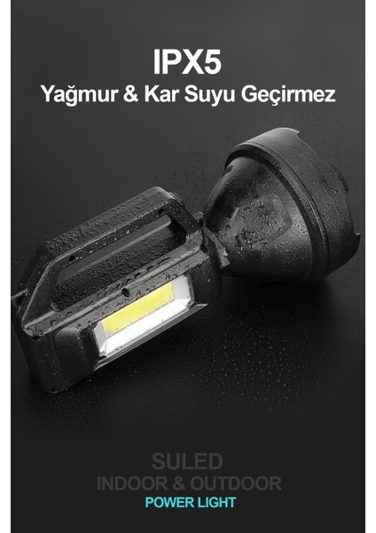 Şarjlı LED El Feneri LED Işık Solar Şarjlı USB Power Bank Özellikli Multi Fonksiyonlu Kamp Lambası indirimleri