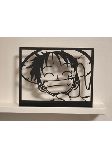 CRAFTSY3D Luffy Portre Diorama – One Piece Temalı 3D Baskı Dekoratif Tablo