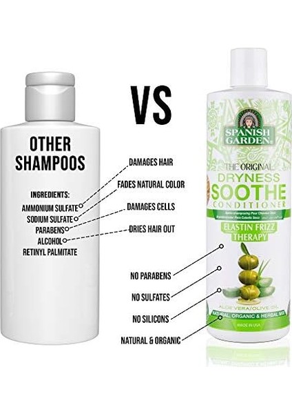 Spanish Garden Organik Kuru Saçlar Için Nemlendırıcı Saç Kremi 450 ml fiyatları