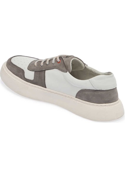 Gri Hakiki Deri Erkek Sneaker - E24I1AY56814-A40