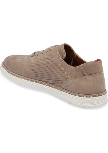 Gri Hakiki Nubuk Deri Erkek Sneaker - E24I1AY56855-A40