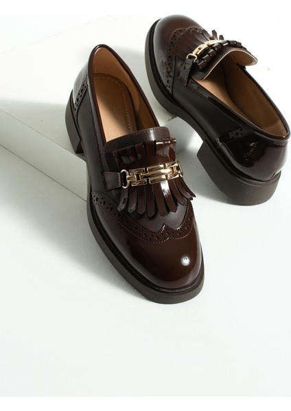 Kadın Püsküllü Günlük Loafer Corvia - Kahverengi