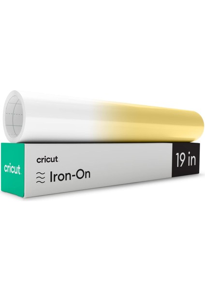 Iron-On Uv Aktif Renk Değişimli | Beyaz Sarı | 30,5 cm x 48 cm (12 Inç x 19 Inç) | Isı Transfer Rulo (Htv) | Tüm Kesme Makineleri Için