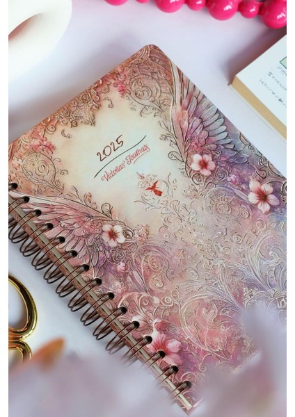 Journals Spiralli Sert Kapak 2025 Günlük Ajanda A5