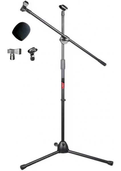 MS06S Mikrofon Standı - Mikrofon Sehpası (Sünger ve Tutacak Dahil)