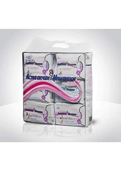 Tiens Airiz Hijyenik Kadın Pedi 6'lı Set 98 Adet Gece Gündüz ve Günlük