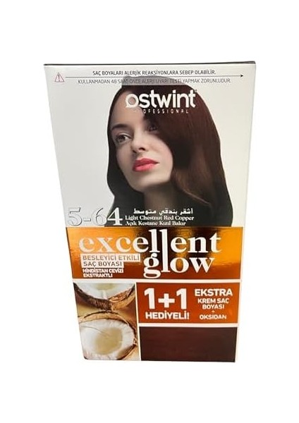 Bybars Açık Kestane Kızıl Bakır No:5.64 Saç Boyası