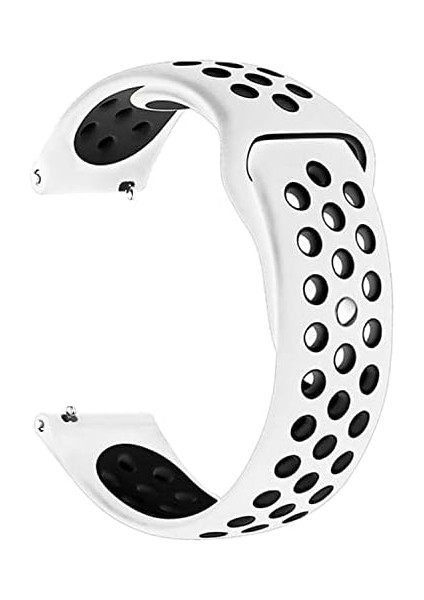 Galaxy 3 45MM Için Gently Band Kordon Beyaz Siyah modelleri