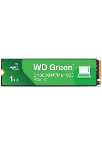 Digital Green SN3000 Nvme 1 Tb (5.000 Mb/sn'ye Kadar Okuma 4.000 Mb/sn'ye Kadar Yazma) - WDS100T4G0E