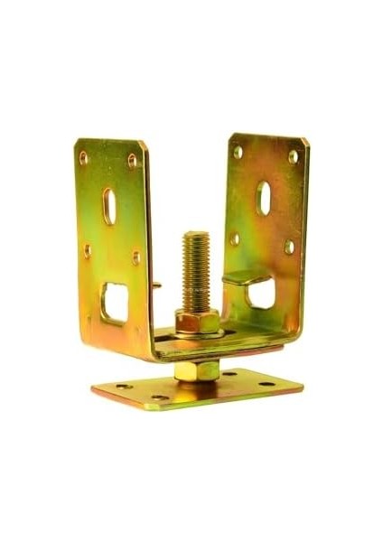 Metal Ayağı, 7‑12 cm Ayarlanabilir, M14 Civatalı, Tablalı, Bahçe, Kamelya, Tente Ayağı, Dayanıklı Galvanizli Pergola Ayak modelleri