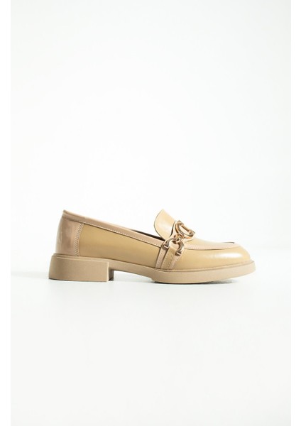 Kadın Toka Detaylı Günlük Loafer Teya - Bej modelleri