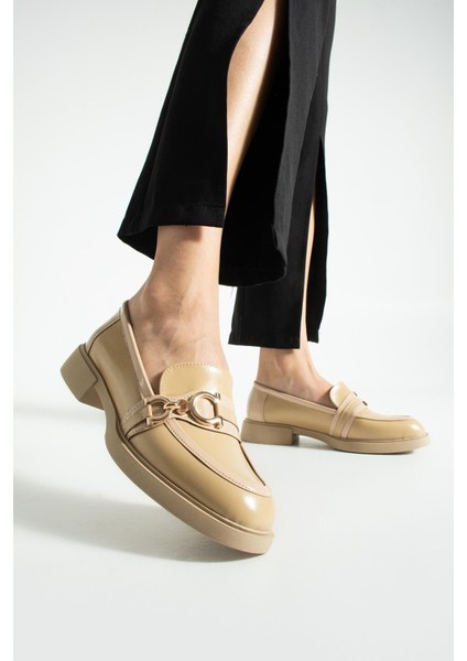 Kadın Toka Detaylı Günlük Loafer Teya - Bej fırsatları