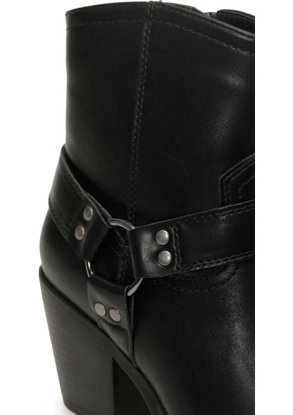 25K-8003 5pr Siyah Kadın Kovboy Bot