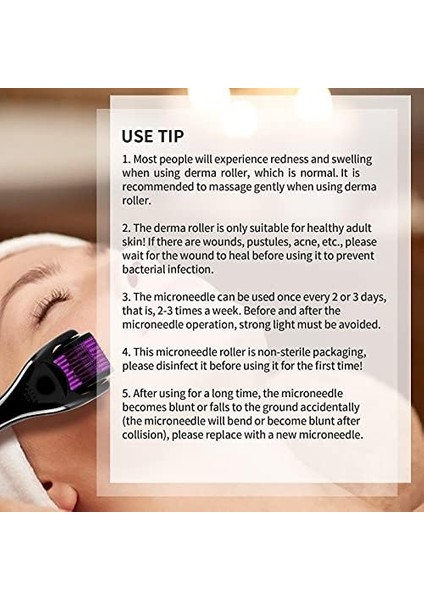 Yısemeya Dermaroller 1 mm Iğne 540 Titanyum Mikro Iğne - Cilt Yenileme, Yüz Bakımı, Saç Rejenerasyonu/sakal Büyümesini Uyarır, Saç Dökülmesini Azaltır fiyatları