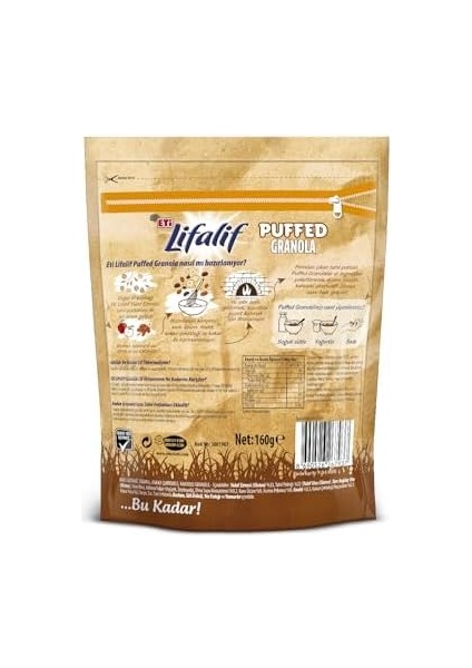 Eti Lifalif Puffed Kakaolu Granola 160 G fiyatları