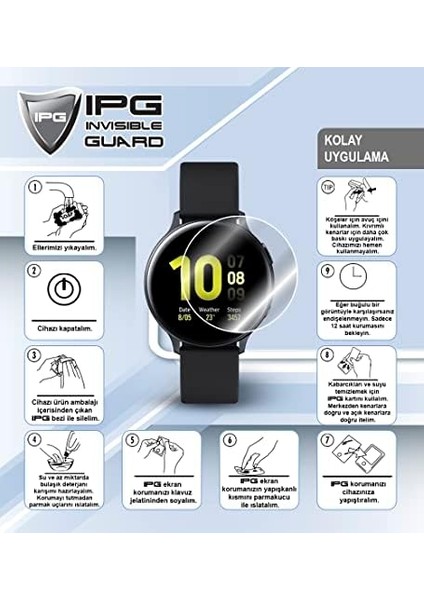 Tcl MT48 Akıllı Çocuk Saati ile Uyumlu Ipg Hydrogel Ekran Koruyucu (2 Adet) modelleri