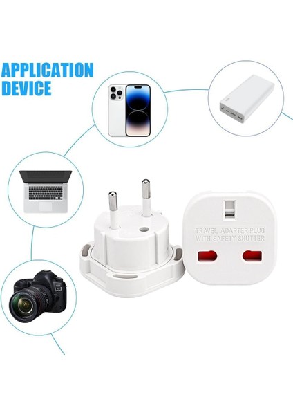 Hadron Ingiltere’den Ab’ye Seyahat Adaptörü – Uk G Tip 3 Pin’den Avrupa E/f Tipi 2 Pin Priz Dönüştürücü, Güvenlik Kilitli, 240V 10A/16A, Fransa, Almanya, Hollanda, Polonya, Isveç Uyumlu modelleri