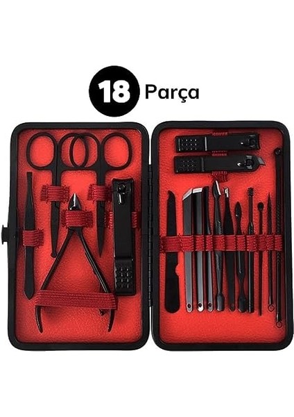 Buffer® 18 Parça Çanta Tipi Manikür Pedikür Tırnak Bakım Seti modelleri