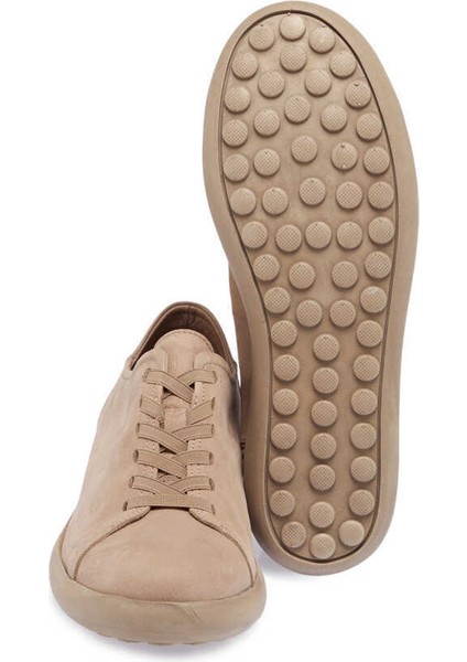 Vizon Hakiki Nubuk Deri Erkek Sneaker - E24I1AY56824-A65